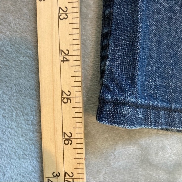 Levi's 513 Slim Straight Stretch Blue Denim Boys Jeans 26x26 Size 12 Regular - Picture 9 of 9